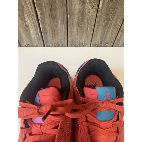 NIKE JA 1 USED SIZE 8.5 JA MORANT FUEL EMBER GLOW BLUE LIGHTNING DR8785 800 - Picture 9 of 11